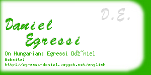 daniel egressi business card